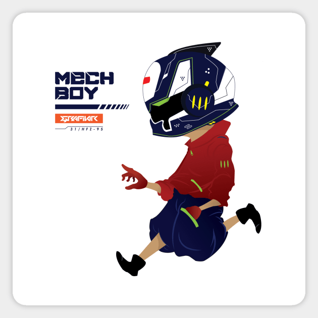 MECH BOY Sticker by harfyzakaria